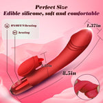 Realistic Dildo Vibrator with 10 Licking & Vibration Modes for G-Spot & Clitoral.