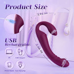 Strapless Double-Ended Vibrating Dildo with Remote Control & 7 Vibration Modes
