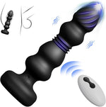 Thrusting Vibrating Anal Plug with Remote – Prostate Massager & Butt Plug for Couples