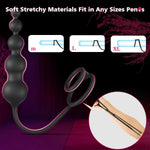 Vibrating Anal Beads with Cock Ring – Remote Control Prostate Massager for Men