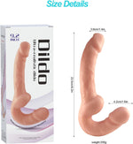 Flexible Double-Ended Dildo – Realistic Strapless Strap-On for Couples & Solo Play