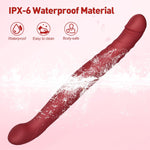 Double-Ended Thrusting Vibrator – Realistic Dual-Head Dildo for Couples & Solo Play