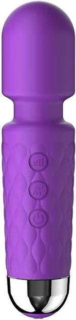 Rechargeable Wand Vibrator – 20 Patterns, 8 Speeds, Waterproof & Quiet Massager