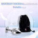 Jeweled Anal Plug, Adult Sex Toy for Men, Women & Couples, G-Spot Beads, Rose