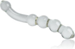 Clear Glass Double-Ended Dildo – 8.46" G-Spot Pleasure Wand with Beaded Design