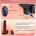 10” Realistic Thrusting Dildo with Vibrations for G-Spot & Anal Stimulation