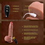 8.5" Thrusting Vibrator Dildo | 7 Speeds, 10 Vibration Modes, Heating for All