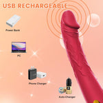 7.6" Realistic Dildo Vibrator – 10 Modes for G-Spot & Clitoral Stimulation