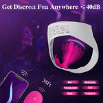 Wearable 3-in-1 App-Controlled Vibrator – Remote Adult Toy with Thrusting & Bunny Modes