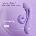 Clitoral Kissing & G-Spot Rabbit Vibrator – Dual Motor, 10 Modes, Flexible Design