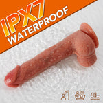 Realistic 9" Thrusting Dildo Vibrator – Remote Control, Suction Cup, Silicone