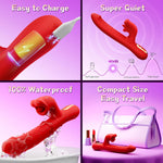 APP-Controlled Thrusting & Vibrating Dildo – G-Spot, Clitoral, & Anal Stimulator