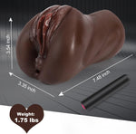 3-in-1 Male Masturbator with Bullet Vibration & Textured Mouth, Vagina & Anus