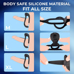 3-in-1 Vibrating Cock Ring – Clitoral Stimulator & 10-Mode Waterproof Toy