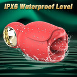 Rose Vibrator for Women – 8 Licking Modes, 360° Rotating, Nipple & Clitoral Stimulator