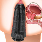 Extra-Large Realistic Double Dildo with Suction Cup for G-Spot & Anal Stimulation