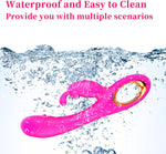 Rabbit Vibrator for Women – G-Spot, Clitoral & Anal Stimulator with 7 Modes (Pink)