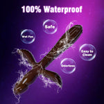 11.6'' Double-Ended Black Monster Dildo – Thick Fantasy Toy for G-Spot & Anal