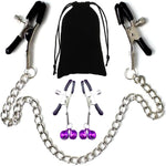 Adjustable Non-Piercing Metal Nipple Clamps – Decorative BDSM Clips for Couples 2/2