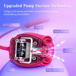 Thrusting Rose Vibrator β Dual-Ended Dildo with 10 Suction Modes for Clitoral & G-Spot