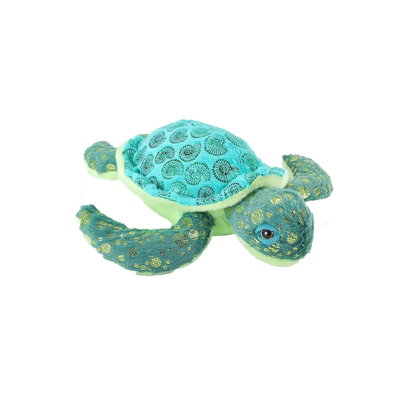 Wild Republic Sea Turtle, Foilkins, Stuffed Animal, 12 inches, Gift for Kid