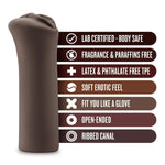 Blush Nicole'S Kitty Pocket Pussy Stroker - 5" Realistic Vagina Masturbator For Men - Soft X5+ Tpe, Ribbed Tunnel, Snug Fit, Open-Ended Masturbation Sleeve - Sex Toy For Male Pleasure - Hot Chocolate