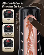 Dual Sleeve Manual Male Masturbator with Adjustable Suction
