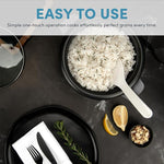 Housewares 1.5Qt. Rice & Grain Cooker (ARC-363NGB),Black,6-Cup Cooked / 3-Cup Uncooked