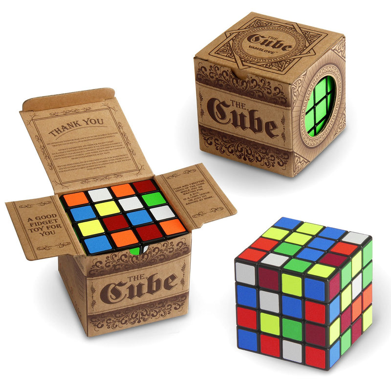 Speed Cube, Kids Toys 4X4X4 Smooth Brain Teaser Puzzle Turns Quicker Smart