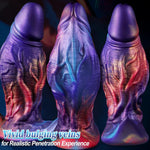 Anal Plug Realistic Dildo For Comfortable Long-Term Wear Silicone Butt Plug Dilator With Bulging Veins Curved Base 4.8 X 1.69 Inch Prostate Sex Toy For Men Women Masturbation