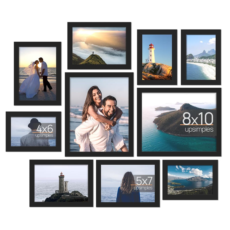 10 Pack Picture Frames Collage Wall Decor, Gallery Wall Frame Set For Wall Mou