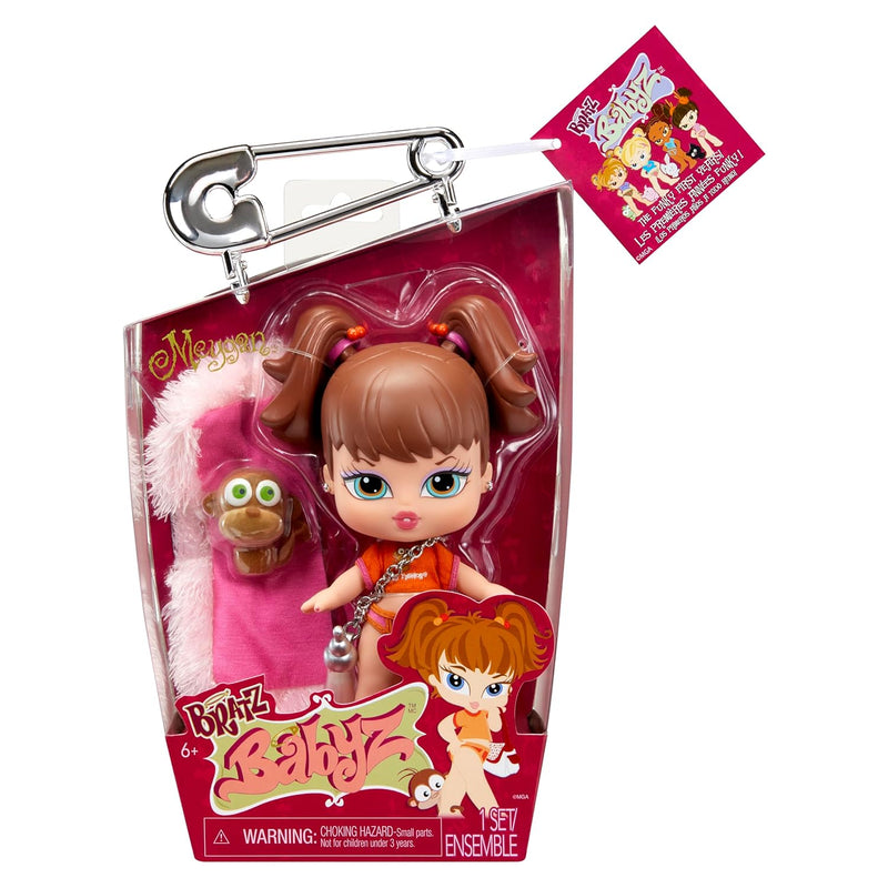 Bratz Babyz Meygan Collectible Fashion Doll with Real Fashions and Pet