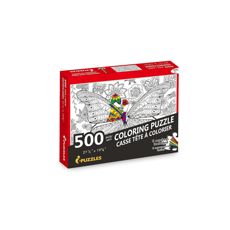 Jigsaw Puzzle Butterfly Diy Coloring Jigsaw Puzzle With Color Pen Set For Kids