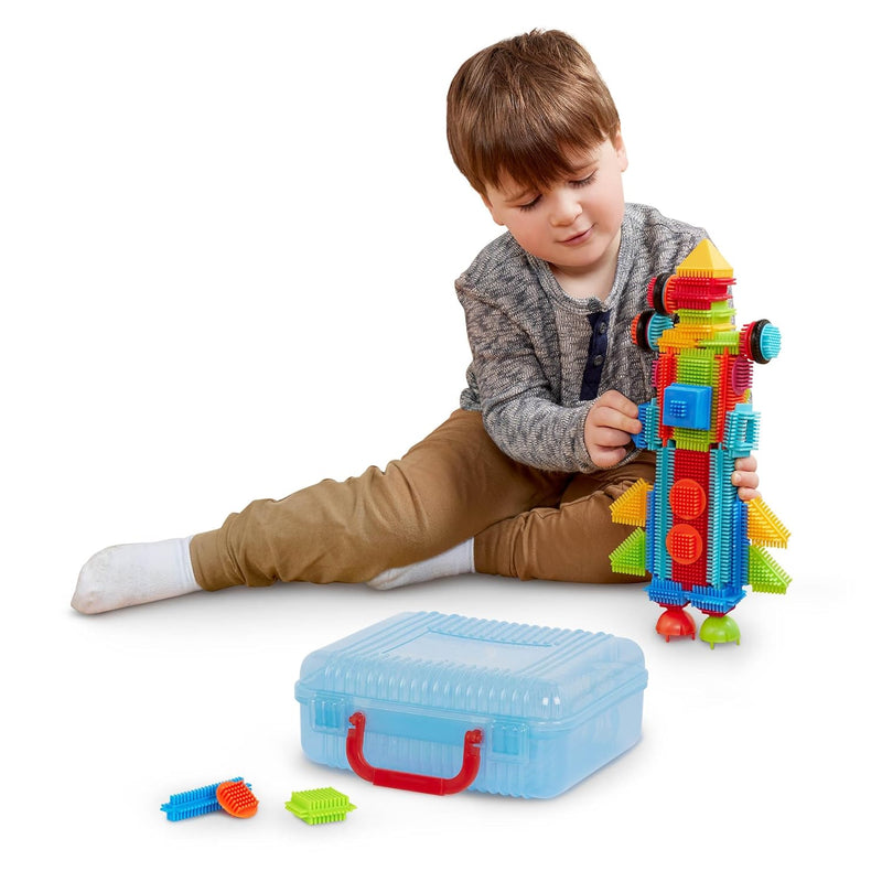 Battat- Bristle Blocks- STEM Interlocking Building Blocks- 50 pc Playset- R