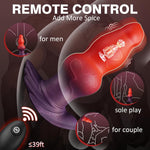 Vibrating Butt Plug Anal Dildo Vibrator, Prostate Massager Large Buttplug Vibrating Anal Plug For Anal Training & Stretching, Horse Knot Dildo Monster Prostate Dildo Sex Toys For Male Women