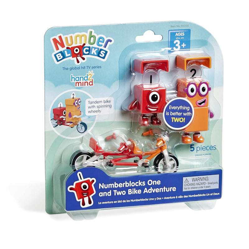 hand2mind Numberblocks One and Two Bike Adventure, Cartoon Action Figure Se