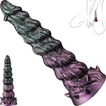 7.12" Fantasy Monster Dildo, Silicone Thick Knot Dildo With Strong Suction Cup, Knotted Butt Plug For Anal Training, G-Spot & Prostate Stimulation, Anal Plug Adult Sex Toy For Beginner Men & Women