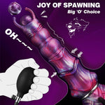 10" Monster Dildo Fantasy Ovipositor Dildo With 4 Eggs, Big Dog Knot Dildos Horse Cock Dildos With Inflatable Pump, Anal Toys For Men Gay, Adult Sex Toys For Women Men Couples