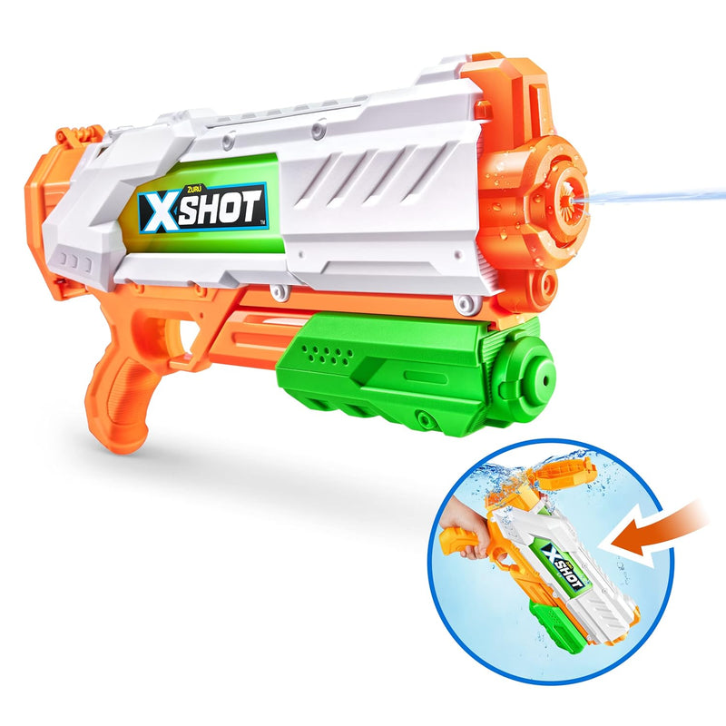 X-Shot Fast-Fill Medium Water Blaster by ZURU, Watergun for Summer, XShot W