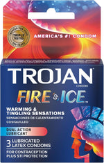 Fire & Ice Dual-Sensation Lubricated Condoms – 3 Pack for a Thrilling Experience