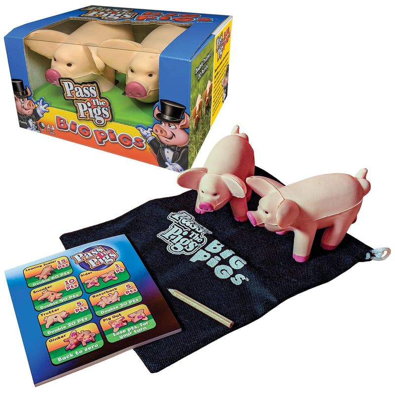 Pass The Pigs Big Pigs By Games Usa, Hysterical Pig Dice Rolling Game With