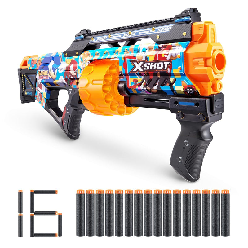 X-Shot Skins Last Stand Blaster - Modern Sonic Skin by ZURU Sonic The Hedge
