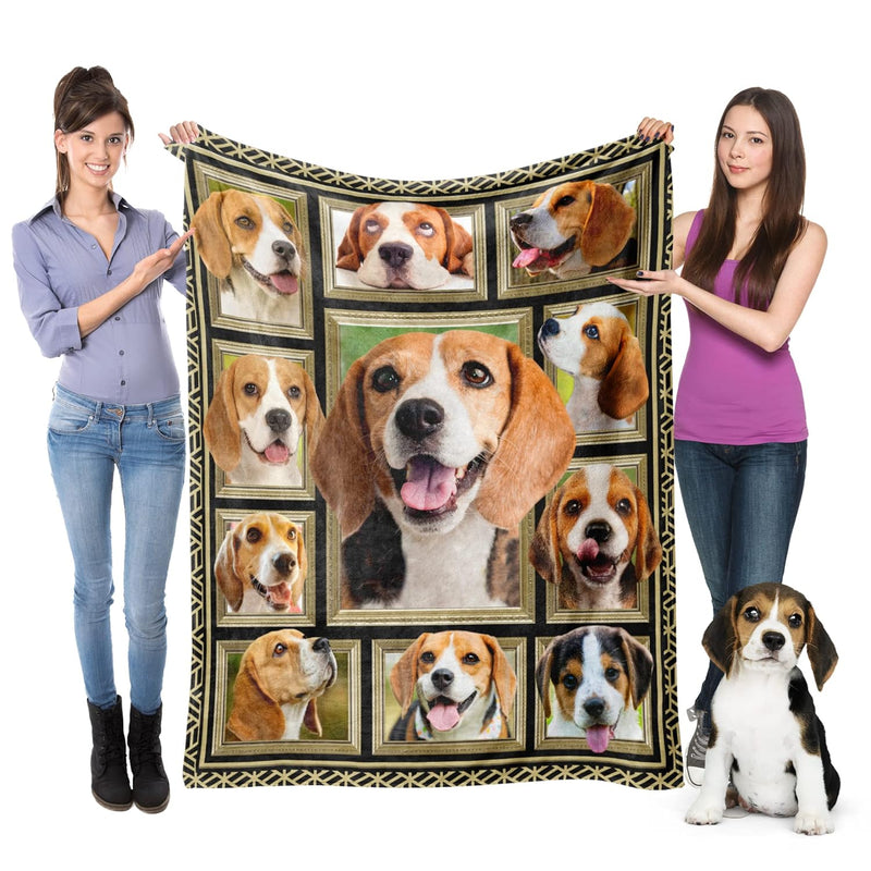 Beagle Blanket For Women Men, Beagle Gifts For Beagle Dog Lover, Super Soft Fu