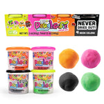 4in1 Modeling Dough Set with 4 Neon Colors, 3 oz Cans