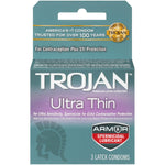 Condom Sensitivity Ultra Thin Spermicidal, 3 Count
