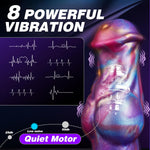 Vibrating Butt Plug Horse Knot Dildo - Large Buttplug Huge Anal Plug Vibrator With 8 Modes, Fantasy Dildo Monster Prostate Massager Anus Stretcher With Safe T-Base, Adult Toys For Men Women