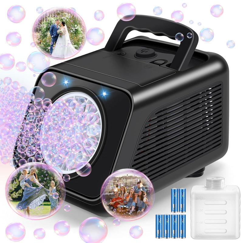 Bubble Machine Automatic Bubble Blower For Kids: Battery Operated Bubble Ma