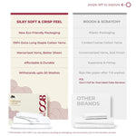 800-Thread-Count 100% Pure Cotton Sheets - Hotel Style Egyptian Feel White King Size Bed Sheets, Long Staple Cotton, Sateen Weave For Soft Feel, Fits Mattress Upto 18'' Deep Pocket