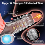 Penis Sleeve & Cock Ring Set For Men 5 Pcs, Elastic Enhancement Sleeves With Delay Ring, Support For Stronger Erection And Extended Intimacy, Reusable Transparent Couples Sex Toy Kit