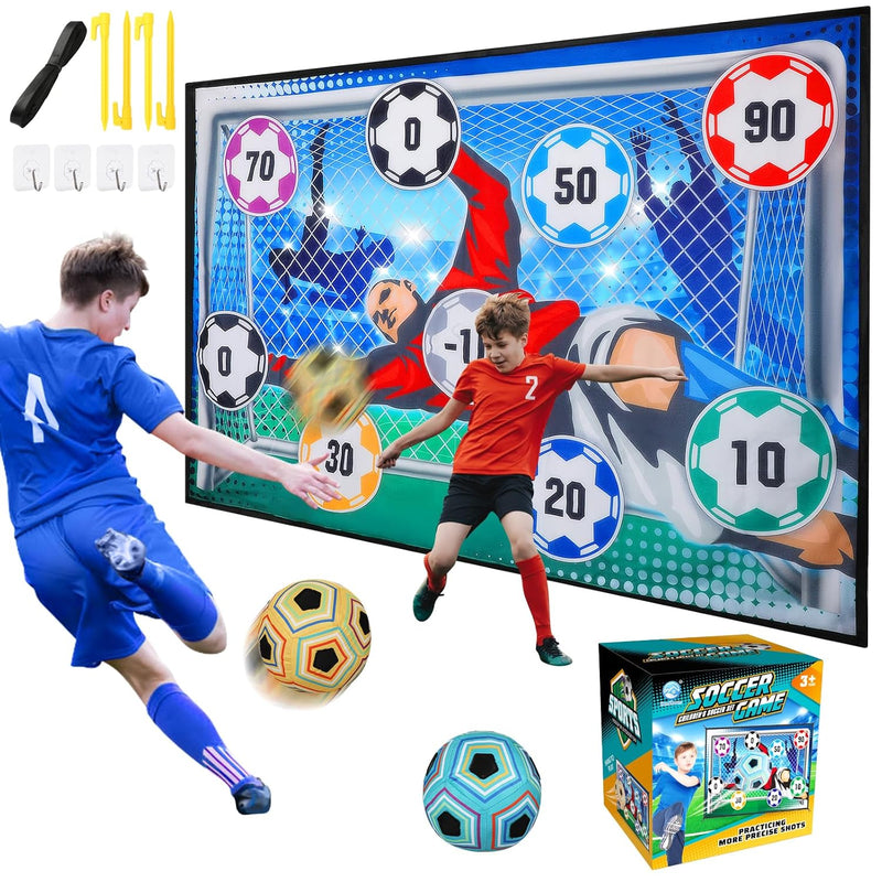 Toy Soccer Ball Game Set For Boys And Girls, Indoor Outdoor Backyard Toss S